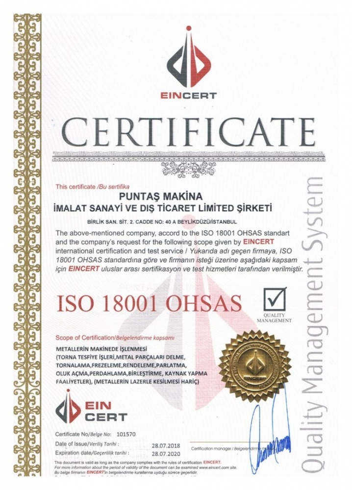 ISO 18001 OHSAS